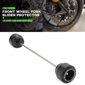 Front Fork Wheel Frame Slider Crash Guard For HONDA CB650R CBR 650R 2019-2025 - Picture 1 of 24