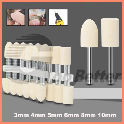 Felt Polishing Buffing Wool Wheel Brush for Dremel Rotary Tool 2.35mm/3mm Shank - Image 1 of 4
