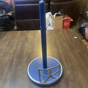 Meer Thema Strand Stern Fisch Papier Handtuch Halter Holz & Metall - Bild 1 von 8