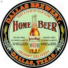 Dallas Brewery Dallas,Tx 11.75" Round Metal Sign