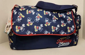 Disney Legendary Mickey Mouse 4 Pc Diaper Bag, Mat, Pacifier & Bottle Holder NEW - Picture 1 of 14