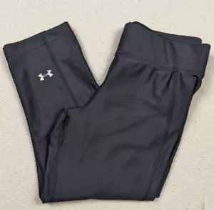 Under Armour Heat Gear Kompressionshose schwarz zugeschnitten Capri-Leggings Hose Damen M - Bild 1 von 17