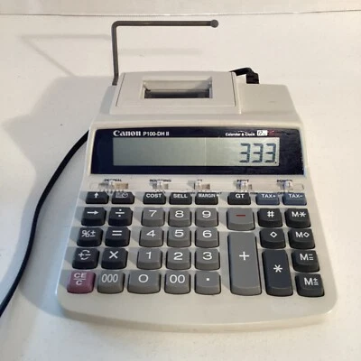 Canon P23-DH II 12 Digit Accounting Electric Calculator with Large Keys - Image 1 of 3