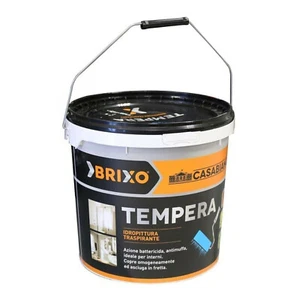 Brixo Tempera Traspirante Bianca per Interni Idropittura Casabianca fusto 14 Lt - Foto 1 di 1