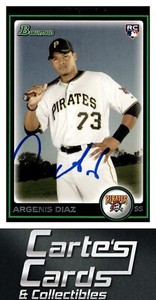 Argenis Diaz 2010 Bowman Draft Picks #BDP99 RC Pirates TTM/IP Signed Autographed