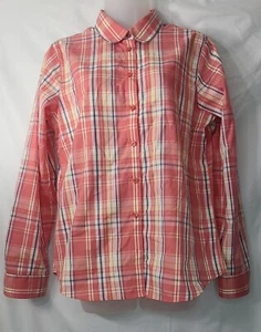 Camicia donna Orvis con bottoni a quadri multicolore donna taglia 10 - Foto 1 di 15