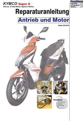 Reparaturanleitung RIS Kymco Super 8, 2T, Antrieb und Motor - Bild 1 von 3