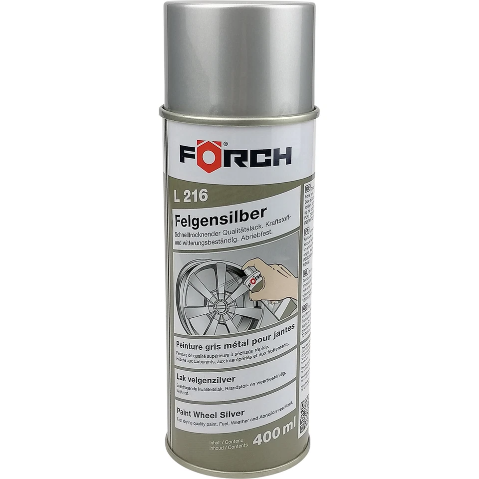 Felgensilber Lackspray Förch L216 Lack Dose Farbspray Felgenlack - Bild 1 von 1
