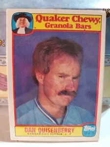 DAN QUISENBERRY SEALED #29 1986 Quaker Oats Granola Bars Baseball Card - Picture 1 of 10