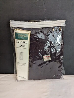 Un (1) panel a medida Croscill Home 44x84 curtiduría ciruela ~ terciopelo terciopelo gamuza Foto 1 de 4