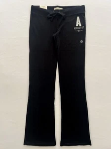 Aeropostale Aero 87 Womens Black Fit & Flare Sweat Pants Slim Fit XS S M L XL!! - Picture 1 of 9