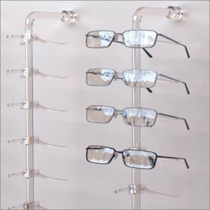 Optical Display - Acrylic Wall Mount Eyewear Display Rod with 14 Regular Y-clips - Picture 1 of 1