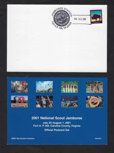 2001 US Boy Scout Nat'l Jamboree postcard dated July 23 - Picture 1 of 1