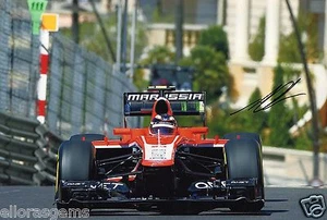 Formula One F1 Driver Max Chilton Hand Signed Photo 12x8" AB - Picture 1 of 1