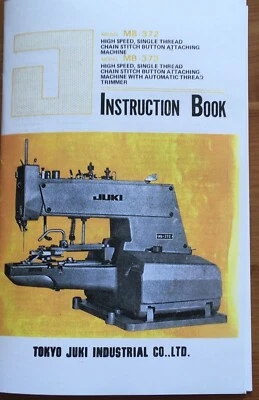 Juki MB-372 & MB-373 Industrial Sewing Machine Instruction Book Owners Manual - Image 1 of 4