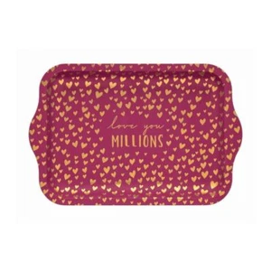 Sara Miller Little Gestures Love You Millions Small Tin Tray 240 x 158 x 11mm - Picture 1 of 1