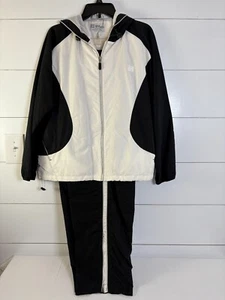 Tuta Wilson Track Vintage Donna PXL Full Zip Caviglia Zip Foderata Giacca a Vento con Cappuccio - Foto 1 di 12