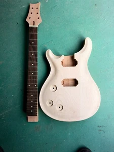 1set Electric Guitar Kit left hand Guitar Body mahogany Neck 22 fret 24.75 DIY - Picture 1 of 12