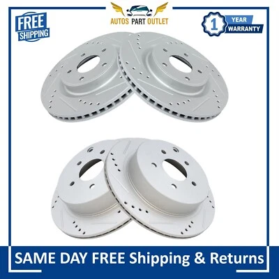NUEVO Kit de rotor de rendimiento de freno delantero y trasero para Nissan Infiniti JX35 2013-2022 Foto 1 de 4