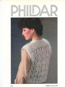 PHILDAR LADIES PULLOVER VEST- ENGLISH - Picture 1 of 1