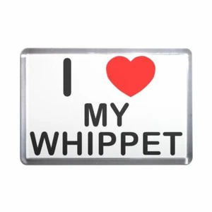 My Whippet Plastic Fridge Magnet (S, M, L, XL) - Picture 1 of 10