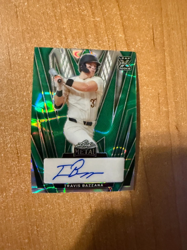 2024 Leaf Metal - Travis Bazzana - Green Lava Refractor Auto #d 2/6 - Image 1 of 2