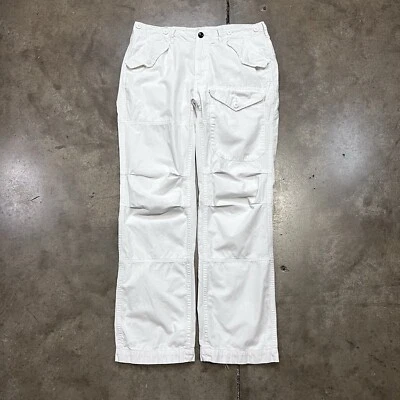 Pantalones Polo Ralph Lauren De Colección Para Hombre 32x32 Blanco Táctico Paracaidista Carga Años 90 Foto 1 de 4