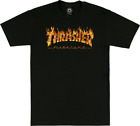 Thrasher Inferno T-Shirt - Size: MEDIUM Black