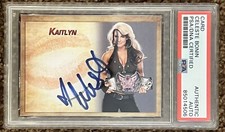 CELESTE BONIN Kaitlyn Collectors Expo Model WWE Fitness Signed  Kiss Card PSA