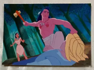 Disney 1995 POCAHONTAS Collector Trading Card #68 A Fight To The Death - Picture 1 of 2