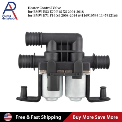 Válvula de control de calefacción de agua 64116910544 para BMW E53 E70 E71 X5 X6 2003-2017 Foto 1 de 4