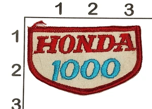 3" Honda 1000 Patch Motorcycle Embroidered Red White Blue Upcycle Costume - Picture 1 of 1