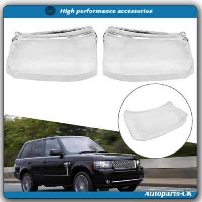 Par de abajur de farol tampa de lente para Land Rover Range Rover Sport 2010 - 2013 - Imagem 1 de 4