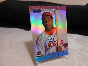 2004 Bowman’s Best ERICK AYBAR #BB-EA Autographed First Year Card Angels RC