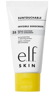 e.l.f. SKIN Suntouchable Invisible SPF 35, Lightweight, Sunscreen For Primer - Picture 1 of 6