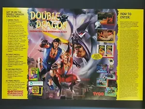 Anuncio impreso de 2 páginas Double Dragon V Super Nintendo arte original 8,5 11,0 - Imagen 1 de 3