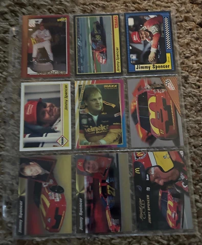 76 JIMMY SPENCER NASCAR PRESS PASS TRADING CARDS LOT (CUP, FORD, DODGE) Cover