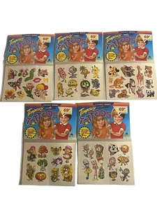 Anthropomorphic Temp Tattoos Adorn Gifts Lovely Series 5 Sets Vintage 1993 NOS - Picture 1 of 11