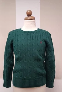 POLO RALPH LAUREN GREEN BRAID JERSEY FOR KIDS - Picture 1 of 5