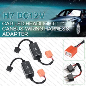 2X H+7 Headlight Canbus Error Free Anti Flicker Resistor Canceller Decoder Kit - Bild 1 von 4