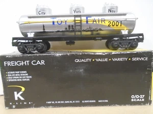 K-Line K636-7401 O Scale 2001 New York City Toy Fair 3 Dome Tank Car W/Orig Box - Picture 1 of 3