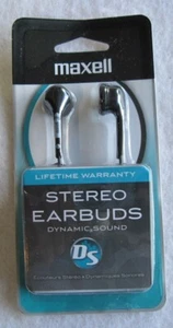 Maxwell Stereo Earbuds Lifetime Warranty Dynamic Sound - Picture 1 of 2