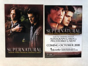 CHEAP PROMO CARD: SUPERNATURAL SEASON 3 (Inkworks 2008) #P-UK