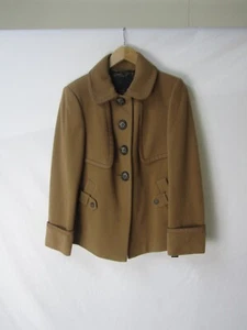 BETTY JACKSON Wool & Cashmere Jacket ~ Tan ~ Size 12 ~ Lined BNWT RRP £90 - Picture 1 of 13