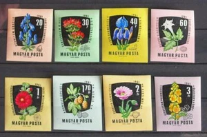 HUNGARY 1961 Flora Cpl XF ImPerforated MNH** Set, Medicinical Plants, Nature - Picture 1 of 1