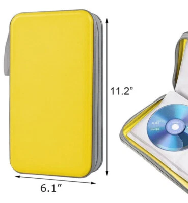 CD/DVD盒支架钱包式光盘盒存储粘合剂适用于汽车家庭办公室旅行  — 第 1/4 张图片