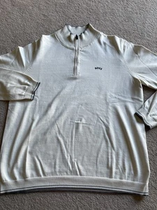 Jersey Hugo Boss Cuarto Cremallera Usado en Crema Talla XL - Imagen 1 de 6