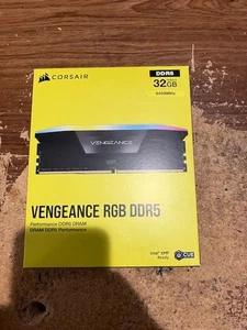 Corsair Vengeance RGB 32GB DDR5-6400MHZ RAM NEW IN PACKAGE - Picture 1 of 3