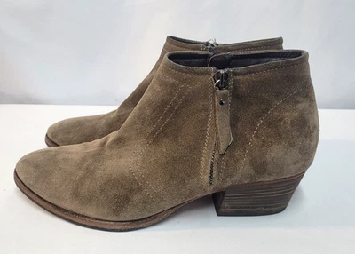 Aquatalia Marvin K Vero Cuoio Gamuza Finn Botines Marrón Hecho en Italia 8.5 Foto 1 de 4