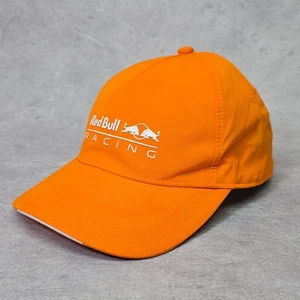 Red Bull Racing Cap Mens Orange Adjustable White Logo Hat Sport - Picture 1 of 11